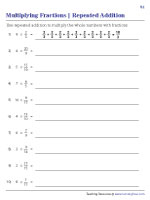 Multiplying Fractions by Repeated Addition
