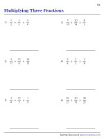 Multiplying Three Fractions