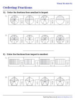 Ordering Fractions Using Visual Models