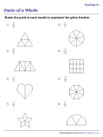 Shading Parts of a Whole - Representing Fractions 1