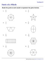 Shading Parts of a Whole - Representing Fractions 2