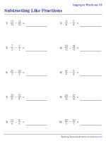 Subtracting Improper Fractions 2
