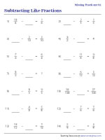 Identifying Missing Fractions