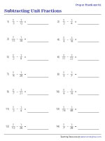 Subtracting Unit Fractions