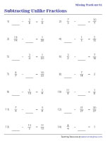 Identifying Missing Fractions