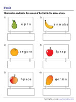 Fruit Vocabulary