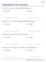 Composition of Two Functions - Level 1