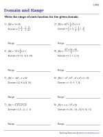 Finding the Range for the Given Function Rule - Level 2