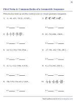 First Term and Common Ratio of a Geometric Sequence