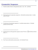 Finding the Missing Parameter of a Geometric Sequence 1