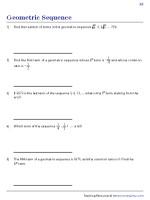 Finding the Missing Parameter of a Geometric Sequence 2