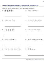 Finding the Recursive Formula - Geometric Sequence 2