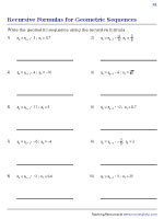 Finding the Geometric Sequence Using Recursive Formula 1