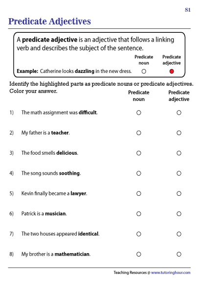 Identifying Adjectives 4 3rd Grade Adjective Worksheets Writing 