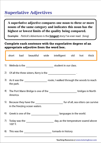 superlative-adjectives-in-sentences-worksheet