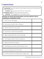 Identifying Possessive Nouns and Contractions