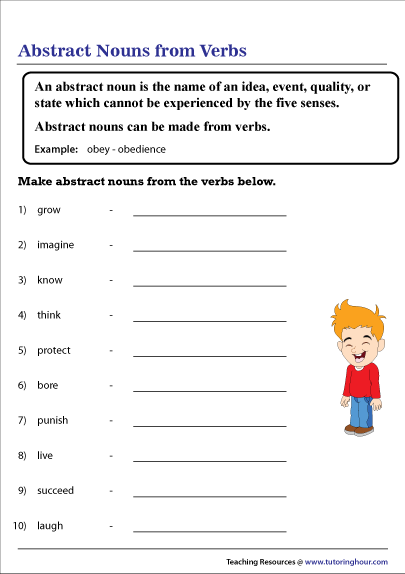 abstract-nouns-from-verbs-worksheet