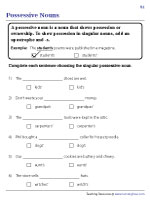 Choose the Correct Form of Possessive Nouns