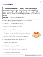 Prepositional Phrases