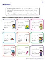 Interrogative Pronouns in Sentences