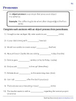 Choosing Object Pronouns