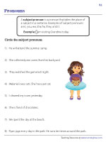 Circling Subject Pronouns