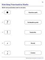 Matching Punctuation Symbols to Words