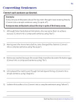 Converting Sentences into Simple, Compound, or Complex