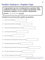 tag question worksheets