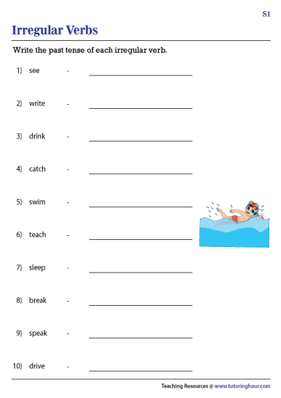 irregular-verb-worksheet-worksheets-for-kindergarten