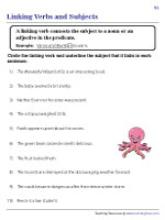 worksheets verb linking