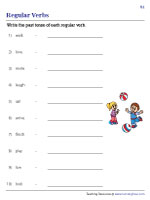 verb worksheets