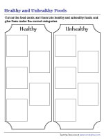 Sorting Healthy and Unhealthy Foods