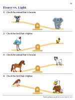 Comparing Animals Based on Weight