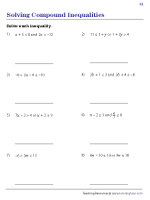 Solving Compound Inequalities