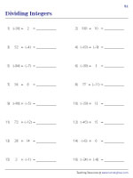 Dividing Integers