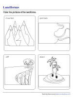 Coloring Landforms