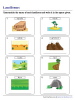 Unscrambling Landform Names