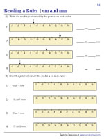 Reading Rulers in Centimeters and Millimeters