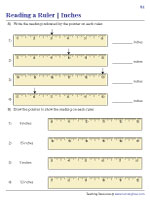 Reading Rulers in Inches