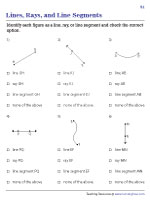 Identifying Lines, Rays, and Line Segments