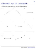 Identifying Points, Lines, Rays, and Line Segments