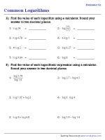 Common Logarithms