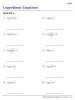 Solve for x - Level 1 | Worksheet #1