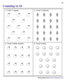 First Grade Math Worksheets