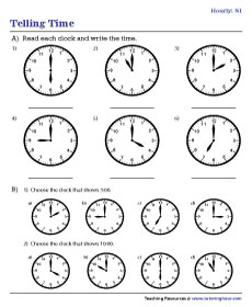 Third Grade Math Worksheets