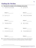 Range & Mode Worksheets