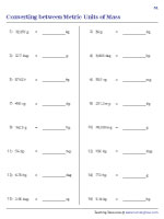 Converting Metric Units of Mass