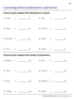 Converting between Meters and Kilometers