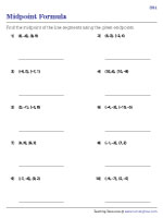 Finding the Midpoint Using the Formula - Easy